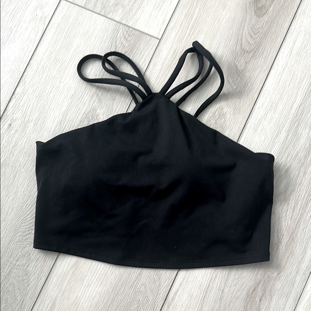 Gilly Hicks Halter Neck Black Sports Bra L NWOT